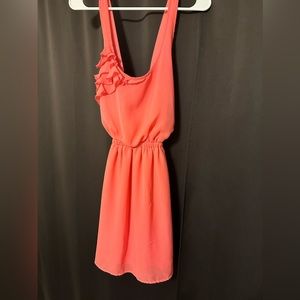 Eyelash Couture, peach mini sundress